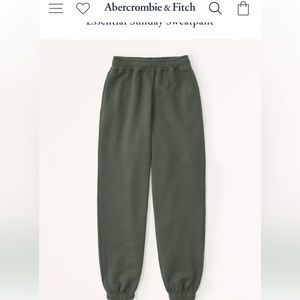 Abercrombie Essential Sunday Sweatpants Olive Green